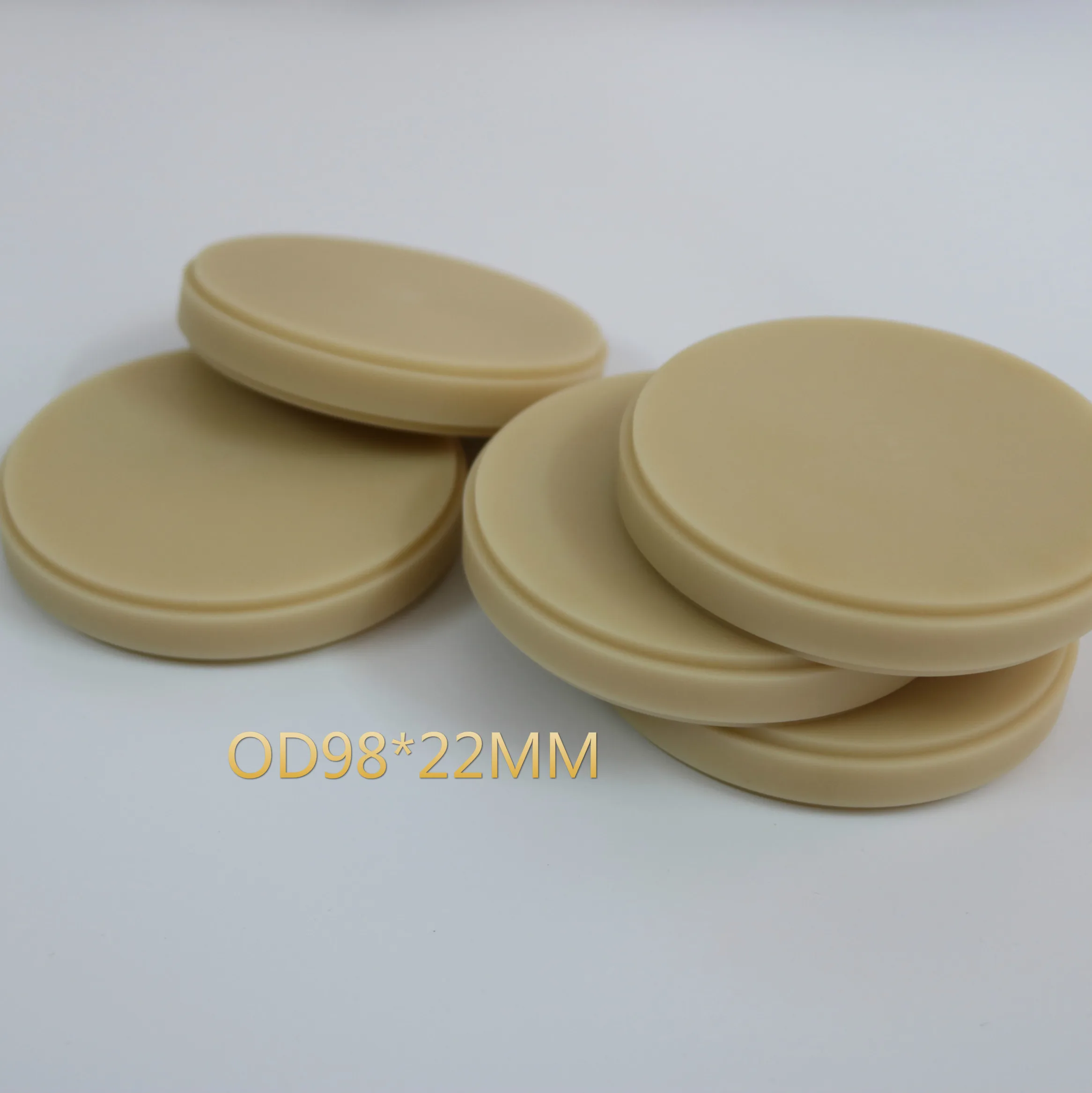 

Dental Lab Materials PMMA Blocks Disk Blank PMMA Temporary Bridge Block for Wieland System 5pcs/lot OD98x22mm