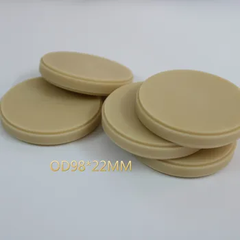 

Dental Lab Materials PMMA Blocks Disk Blank PMMA Temporary Bridge Block for Wieland System 5pcs/lot OD98x22mm