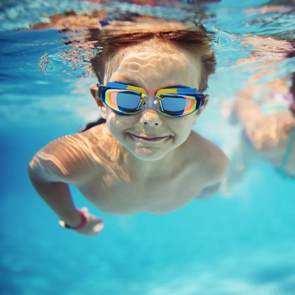 

Silicone Waterproof Anti fog Swimwear Eyewear Swim Diving Water Glasses Adjustable Swimming Goggles Women Men Children Kids