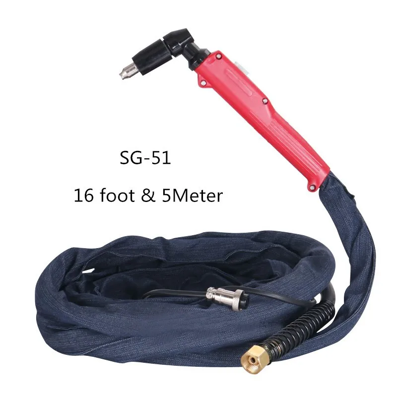 

Free Shpping 5M SG-51 Air Plasma Cutter Cutting Torch Complete 50/60Amp cutting gun 40-60Amp
