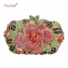 Fawziya горный хрусталь Роза клатчи кошельки и сумки для женщин сумки