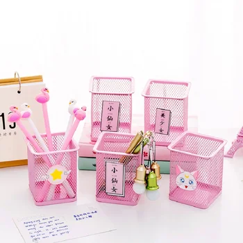 

Lovely Pen Holder for Girls School Stationery Little Fairy Exclusive Pen Holder Pink Cute Debris Stationery Organizer