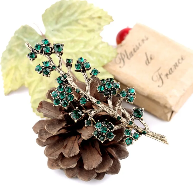 Crystal Branch Brooches  (6)