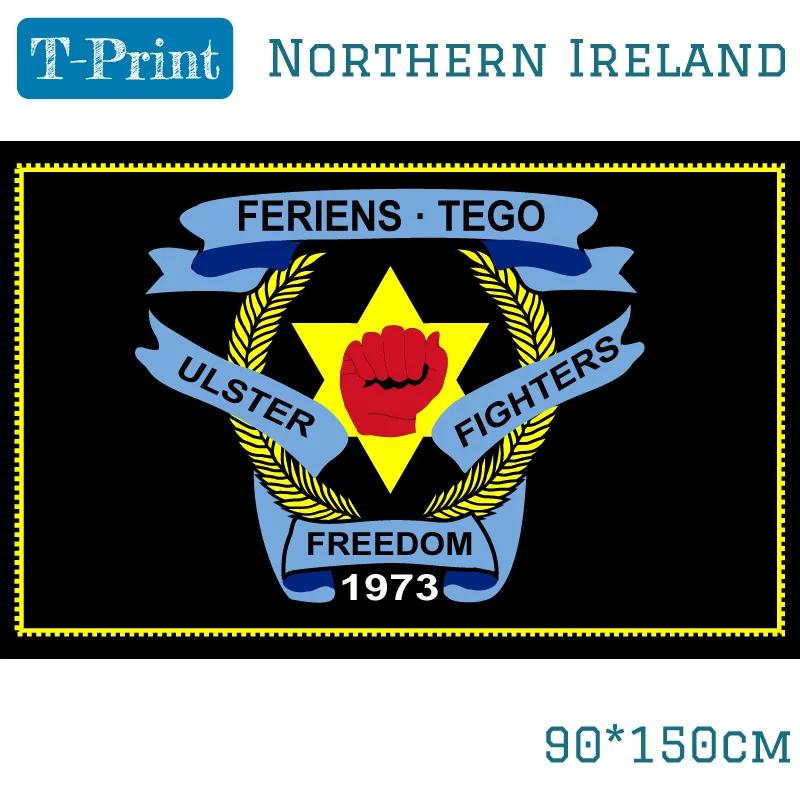 

Free shipping 3ft x 5ft Northern Ireland Flag 150* 90cm Ulster Defence Association Flag Polyester Banner