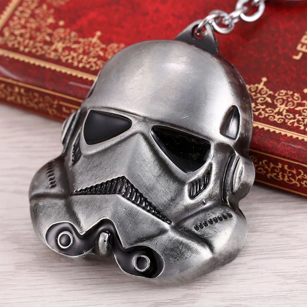 J Store Star Wars llavero 3D Stormtrooper Darth Vader soldados máscara aleación coche llavero sostenedor llaveros para ventilador hombres joyería
