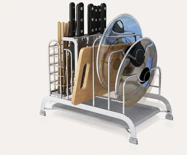 

Stainless steel kitchen rack. Wall hangers. Rack of seasoning..