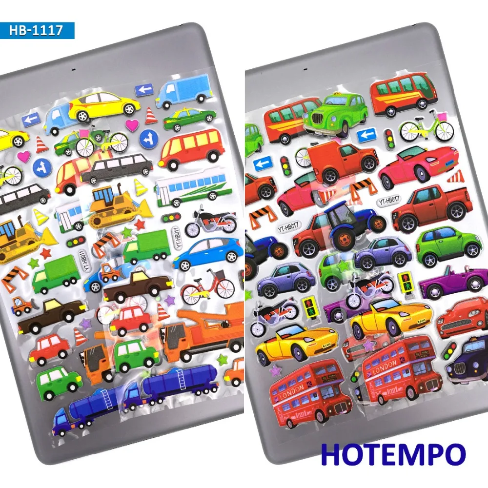 3D Foam Cartoon Car Lovely Cute Car Color Kids Stickers DIY Pegatinas Infantiles Pack for Children Scrapbooks Stickers 3D Foam Cartoon Car Lovely Cute Car Color Kids Stickers DIY Pegatinas Infantiles Pack for Children Scrapbooks Stickers