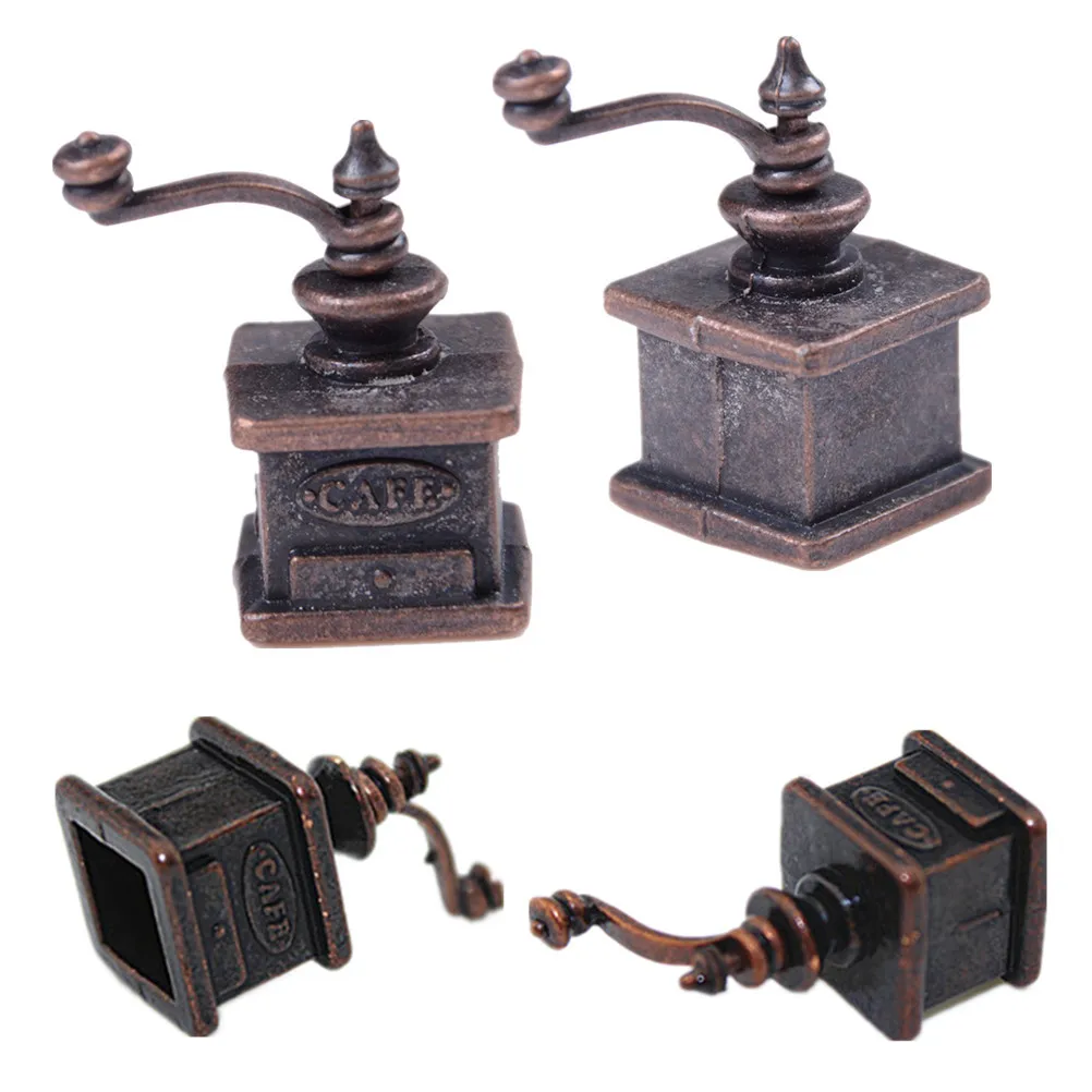 1/12 Dollhouse Miniature Kitchen Vintage Coffee Grinder For Doll Gift Doll Accessories Dollhouse Furniture