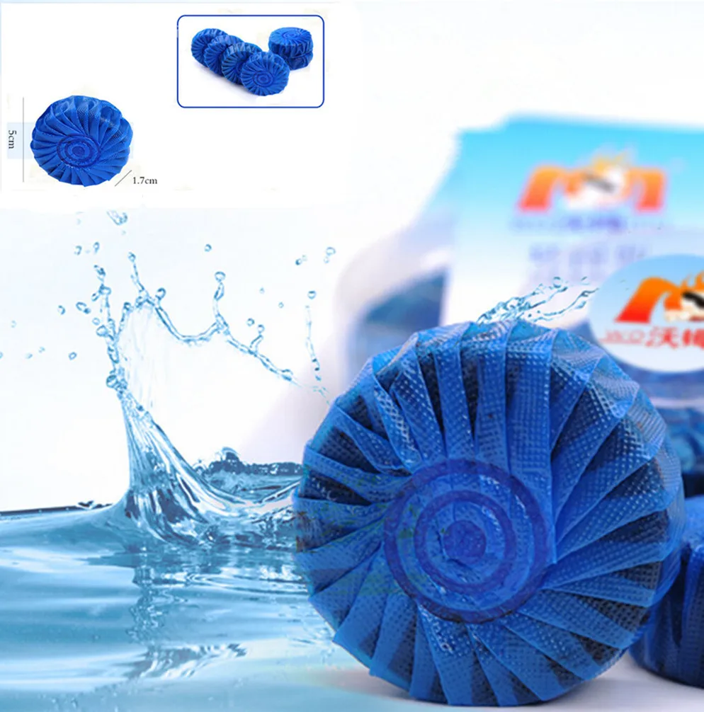 New 2016 Blue Bubble Automatic Toilet Bowl Antibacterial Cleaning Tabs