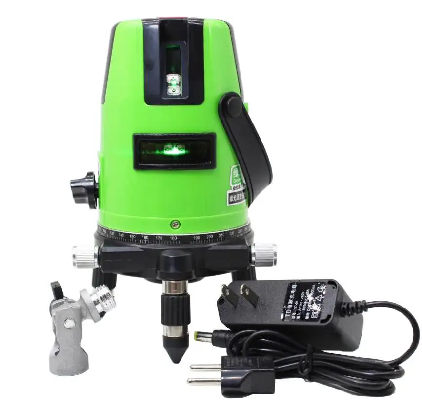 

Lairui 5 Linea Verde Laser Level Linea Laser Misura Diagnostico-Strumento Rotativo Da 360 Gradi Libera la nave