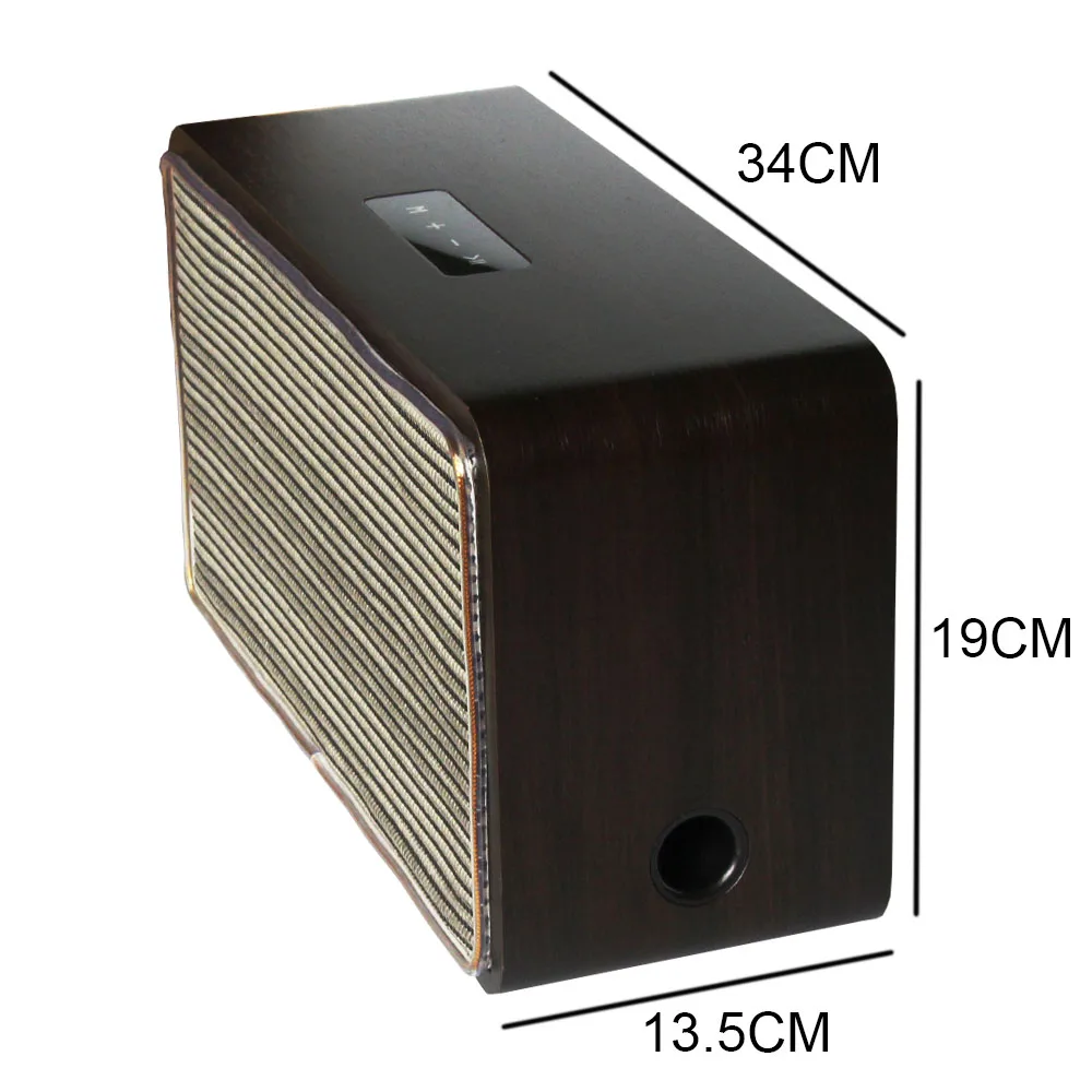 LONPOO 20 Вт деревянный Bluetooth динамик беспроводной стерео сабвуфер сенсорный экран управление USB AUX домашний кинотеатр Bluetooth динамик