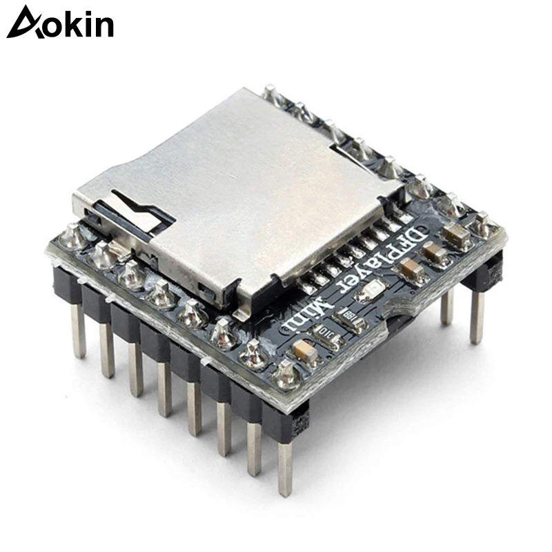 Aokin Mini MP3 Player Module TF Card U Disk Audio Voice Board For Arduino DF Play | Электроника