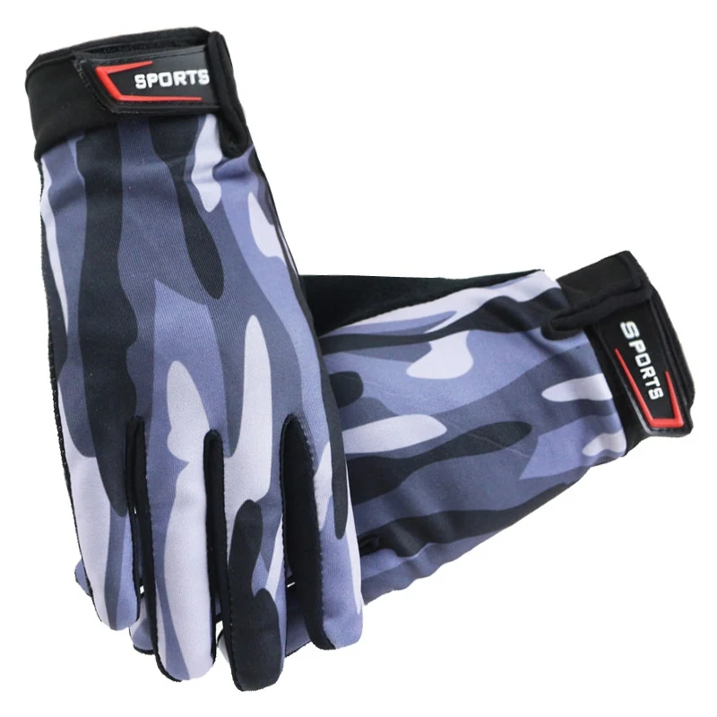Дышащие перчатки для езды на велосипеде на полный палец, Перчатки для фитнеса с сенсорным экраном, мужские и женские противоскользящие перчатки