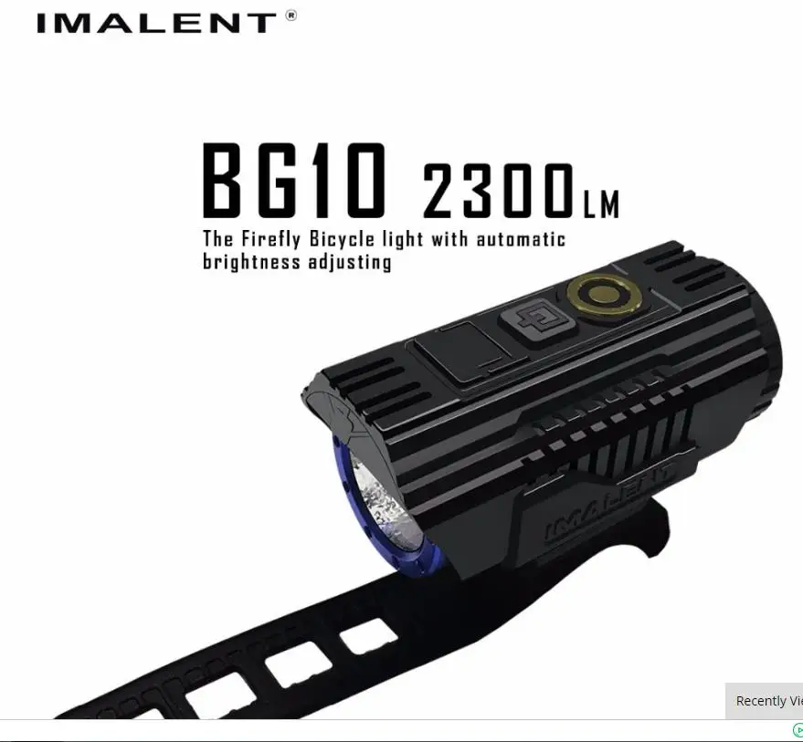 

CP IMALENT BG10 CREE XHP50 LED 2000mAh Li-ion rechargeable battery maximum output of 2300 Lumens