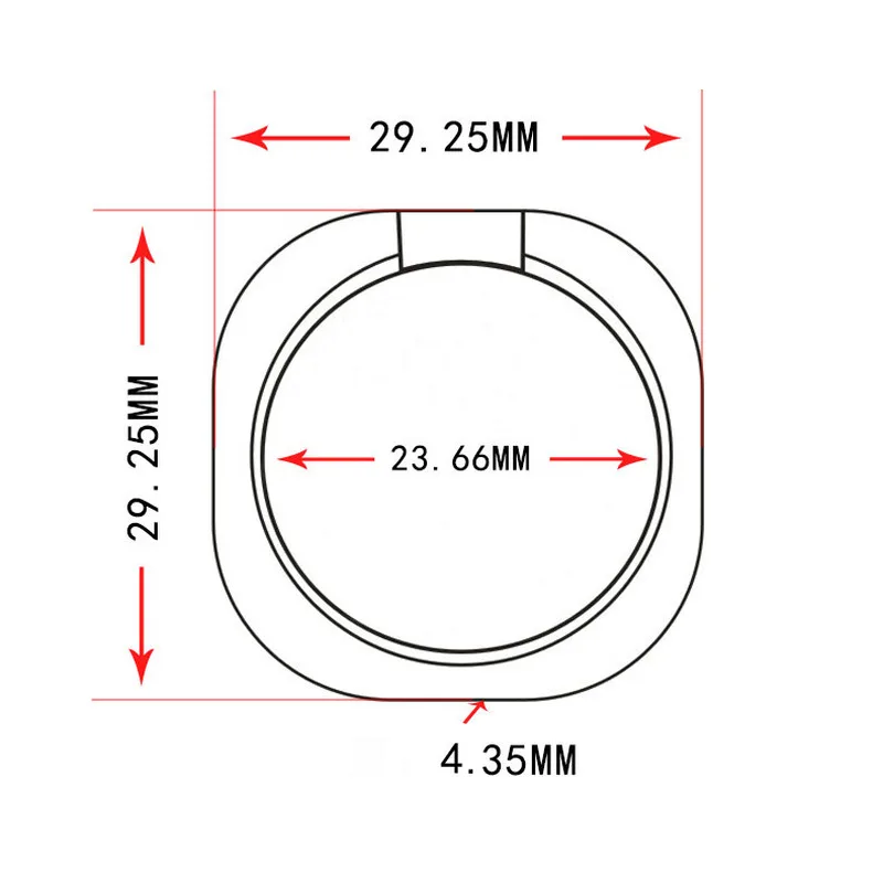 General Phone Finger Ring Holder 360 Degree Stand for Samsung Xiaomi IPhone XS X 7 6 55 5S Plus Smartphone Tablet Plain Bague