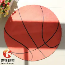 Дизайнерский мультипликационный баскетбольный детский коврик, современный футбольный коврик для спальни, модные круглые ковры для гостиной