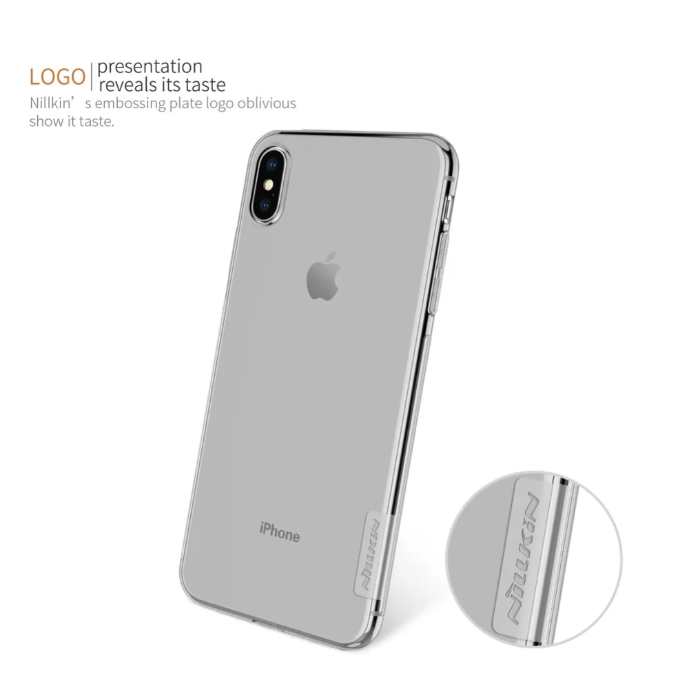 sFor iPhone XR Case Nillkin Nature Series Transparent Clear Soft TPU Case For iPhone Xs Max XR 6 6S 7 8 Plus