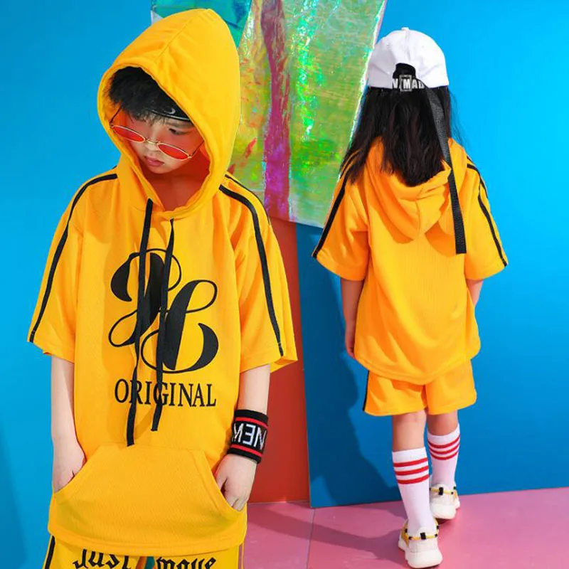 

Kids Concert Dance Costume Girls Hoodie pants Hip Hop Stage wear Outfits Street Dance Performance Clothes Children Dance Wear