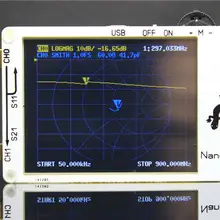 2,8 дюймов LCD нановна VNA HF VHF UHF UV векторный сетевой анализатор антенный анализатор+ ПК программное обеспечение+ батарея