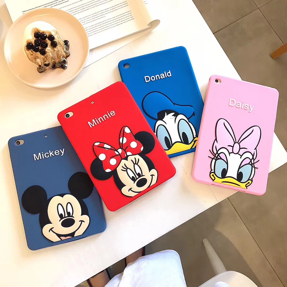 3D мультяшный силиконовый чехол для iPad Mini 5 2019 mini 4 1 2 3 Daisy Mickey Minnie мягкая задняя