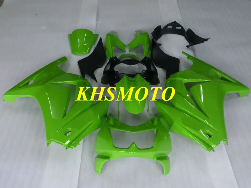 

Injection mold Fairing kit for KAWASAKI Ninja ZX250R 08 09 10 12 ZX 250R EX250 2008 2012 ABS Top Green Fairings set+7gifts KF51