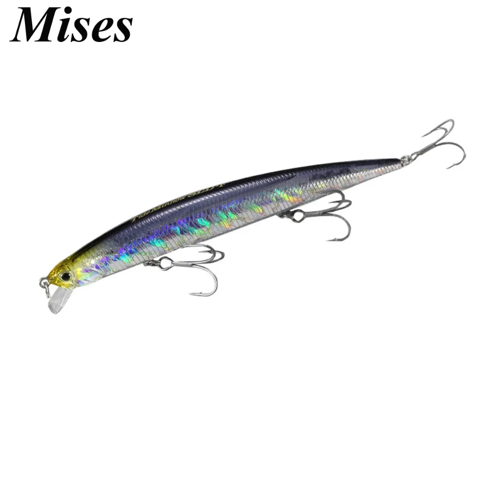 Mises 12.5cm 15g Eight Colors Floating Bionic Minnow Ocean Fishing Artificial Hard Bait Fishing Lure Professional Fishing Gear