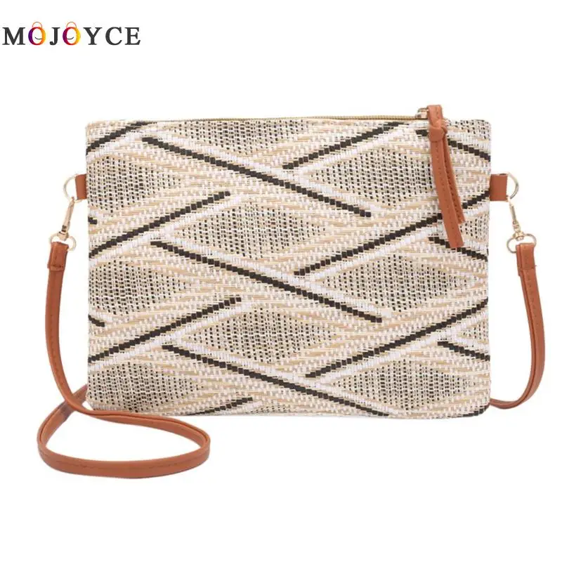 Fashion Weave Crossbody Bags For Women Bohemian Style Lady Geometric Envelope Shoulder huismerk kopen in de aanbieding Fashion Weave Crossbody Bags For Women Bohemian Style Lady Geometric Envelope Shoulder huismerk kopen in de aanbieding