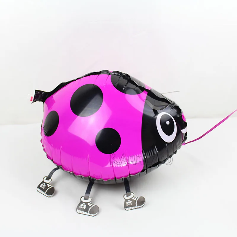 

1piece rose ladybug balloon inflatable helium walking animals ballons for party supplies kids toys pet Children's Day 56*43cm