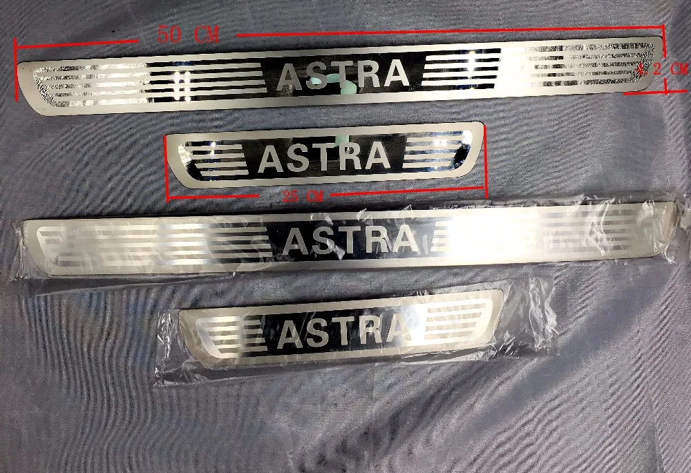 Накладка на порог для VAUXHALL OPEL ASTRA Стайлинг автомобиля нержавеющая дверная 4