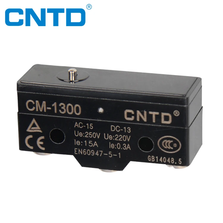 

CNTD Factory Supply CM Series High Accuracy 1NO1NC Screw Terminal Micro Limit Switch t85 5e4 (CM-1300)