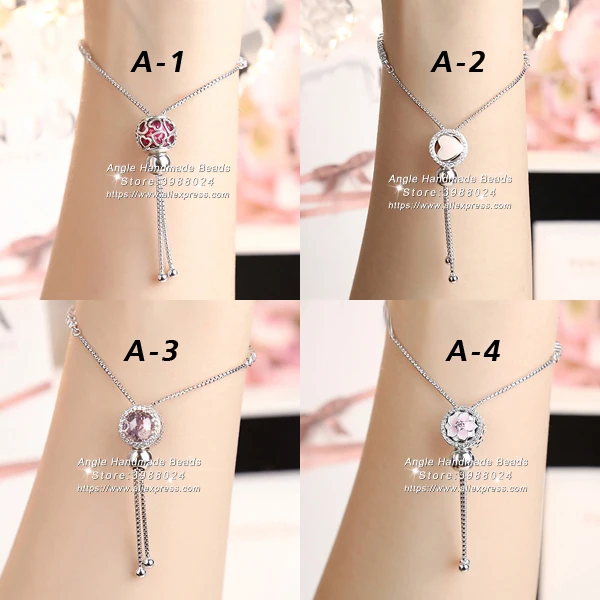 

2017 Fashion Jewelry S925 Sterling Silver Adjustable Finished Bracelet Fit Woman Gifts For Girls