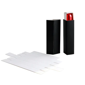 

Wholesale 100 Pieces /Lot 22*22*97MM Black Paper Drawer Boxes For Aluminum Perfume bottles Packaging gift packages