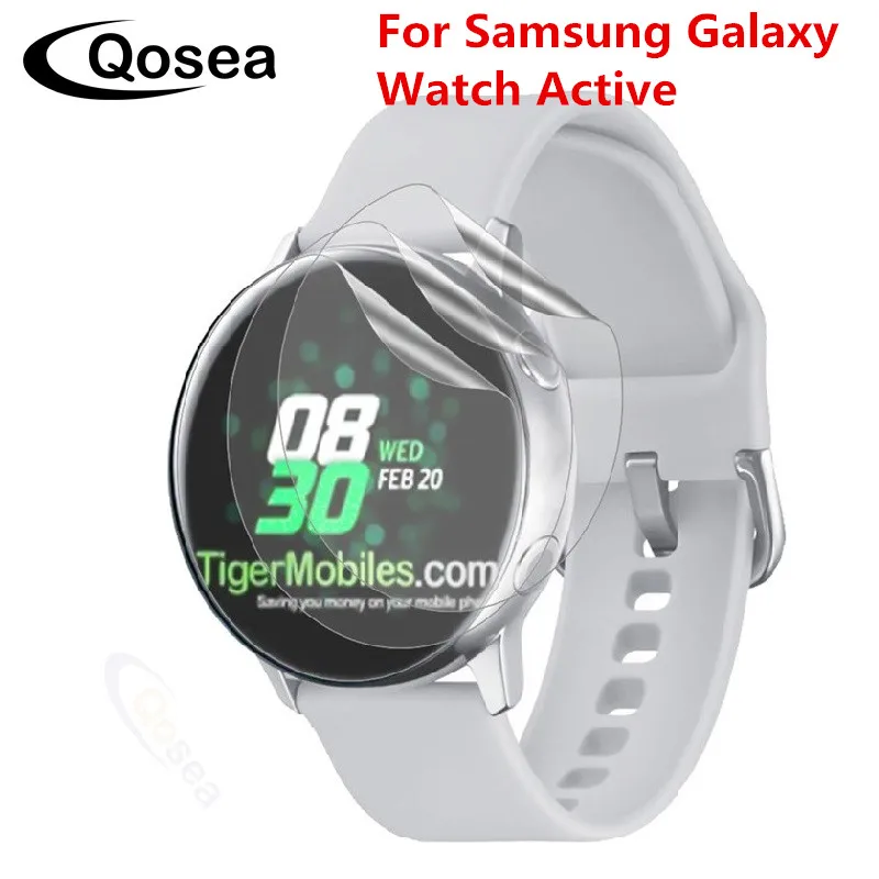 

Qosea (3 PACK) New For Samsung Galaxy Watch Active Screen Protector Clear LCD Guard Shield Skin For Gear Sport Protective Flim