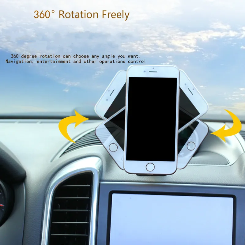 XMXCZKJ Универсальный автомобильный держатель на вентиляционное отверстие, магнитная подставка для крепления на 360 градусов, автомобильный держатель для телефона, gps кронштейн для iPhone 7 6 8 X