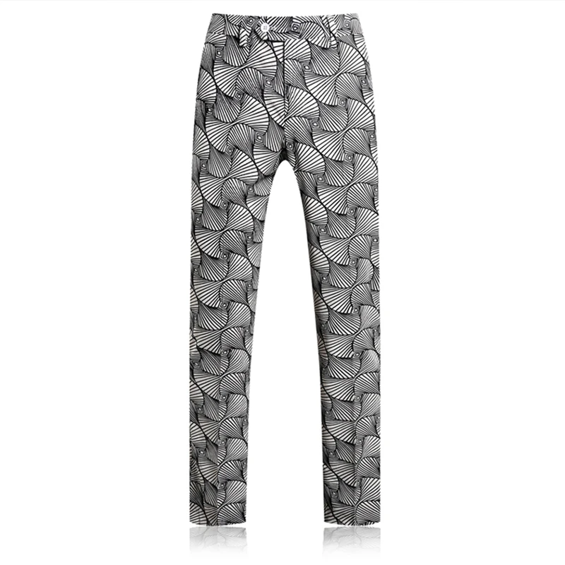 

high quality men flower pants slim design men dress pant Asia size S - 5XL Mens trousers