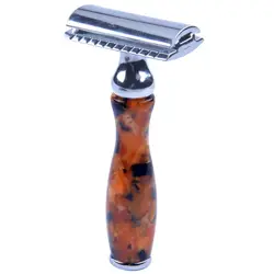 Для мужчин и женщин с двойными краями безопасности бритья Бритвы акриловая ручка шт. 10 шт. лезвия