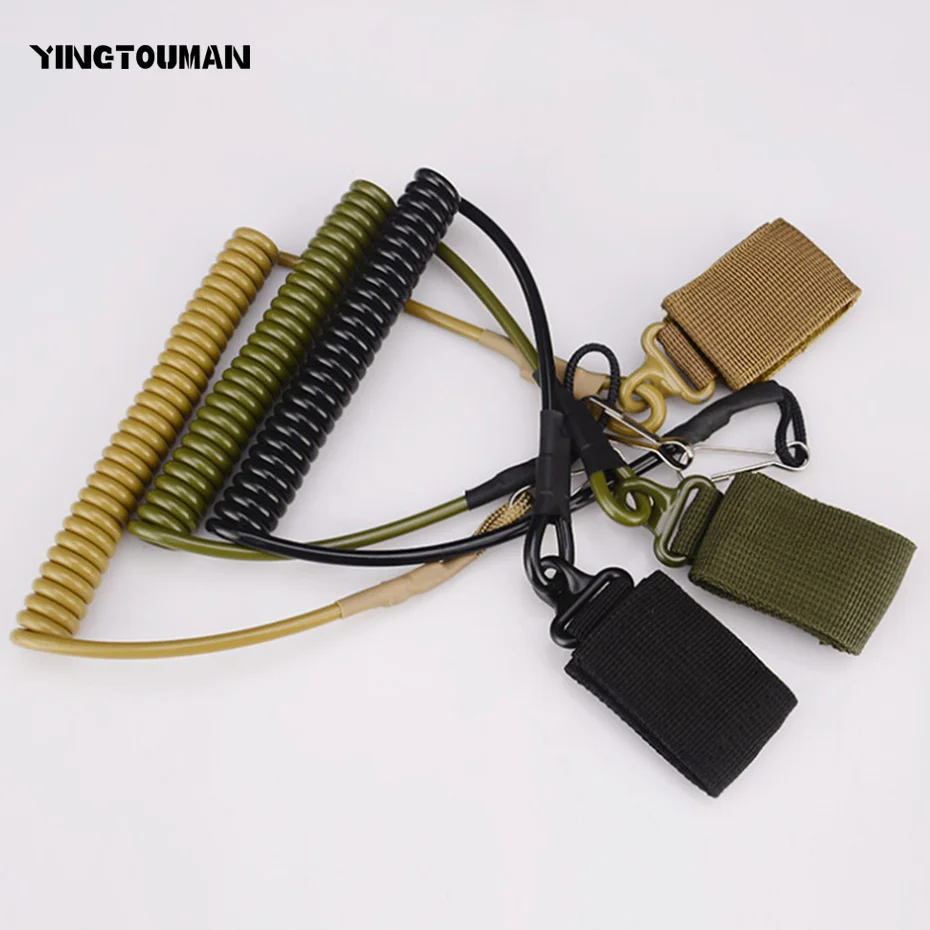 YINGTOUMAN Safety Strap Anti lost Elastic Lanyard Rope Tactical Key