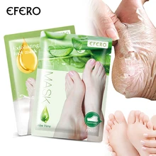 2 типа EFERO маска для пилинга ступней маска для ног отшелушивающие носки для педикюра уход за стопами, педикюр носки удалить мертвую кожу каблуки