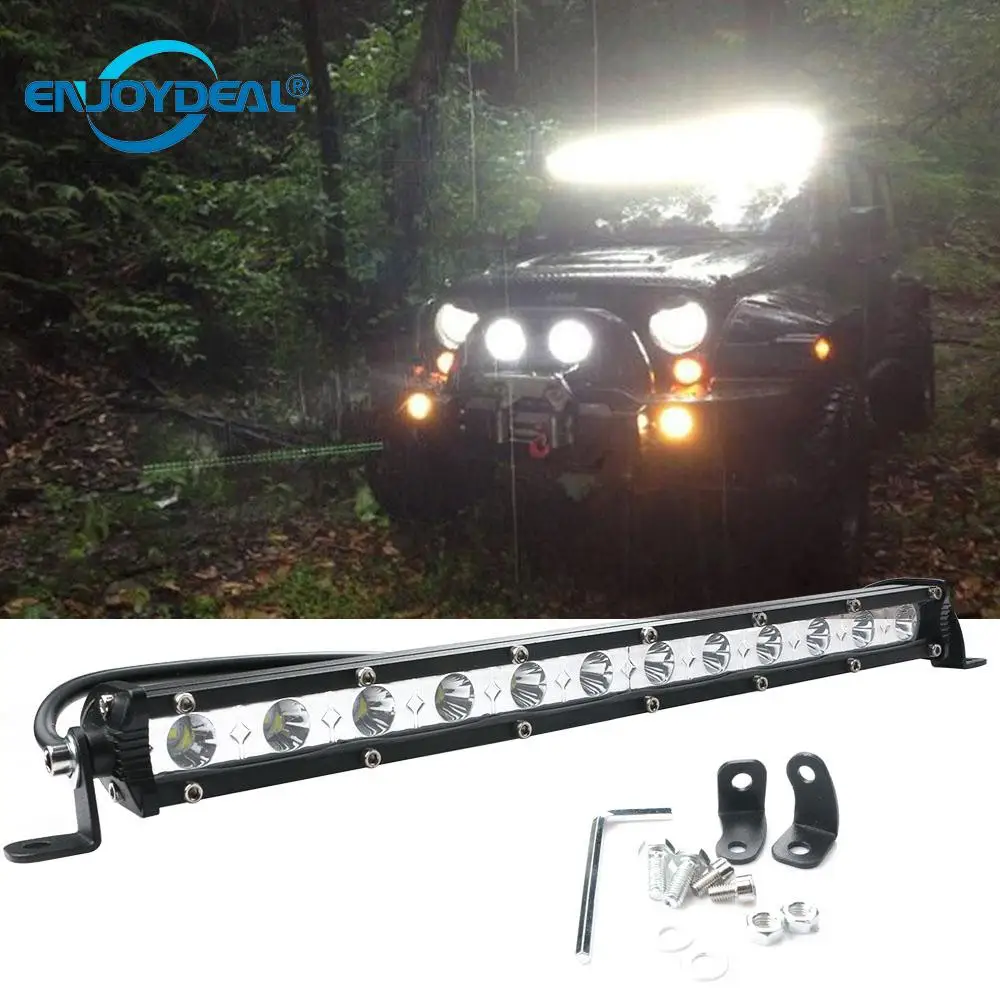 18W/36W White LED Spotlight Bar Car Spot Light Off road Searchlight