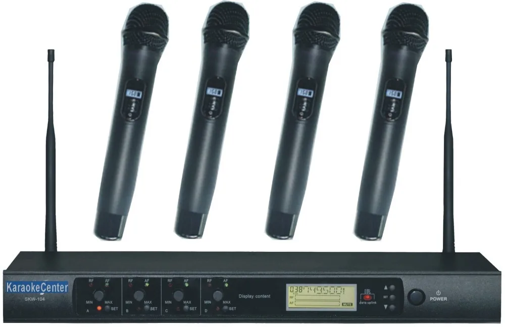 PWM200 VHF Wireless Radio Microphone System Twin Handheld Mic Kit KWM11 Karaoke 