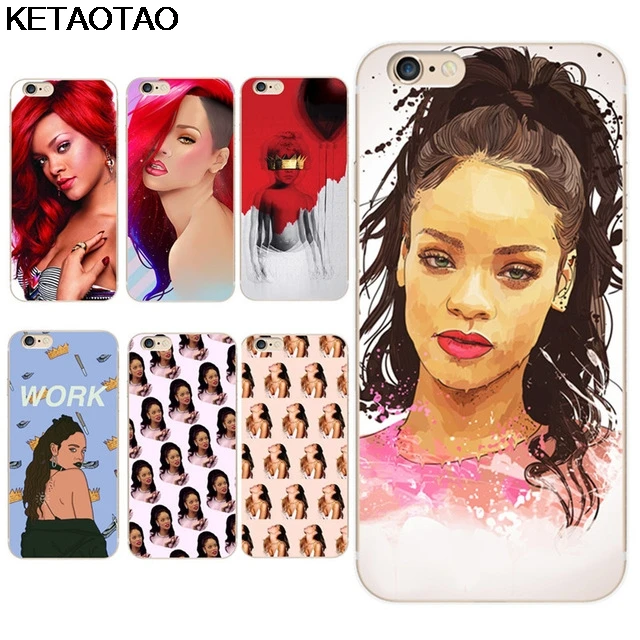 KETAOTAO сексуальные чехлы для телефонов 1 звезда Рианна iPhone 4S 5C 5S 6S 7 8 Plus 7Plus X Чехол