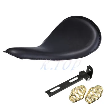 

Solo Leather Seat + Gold Springs + Mounting Bracket Fit For Harley Chopper Sportster