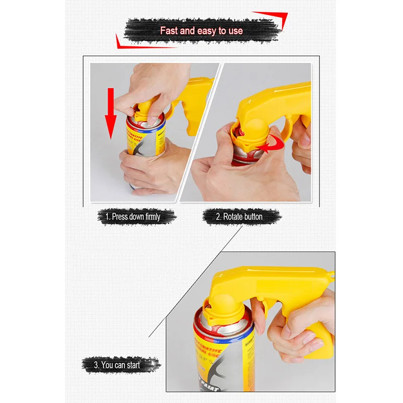 Автомобильный аэрозольный краскопульт Onever ручка пистолета с полным захватом для
