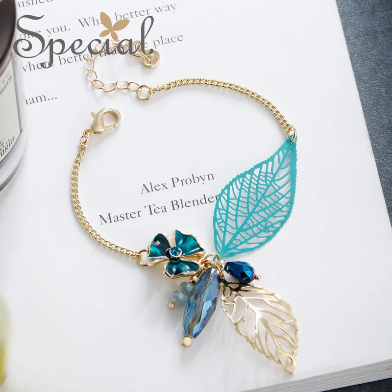 The SPECIAL New Fashion euramerican vintage style bracelet flower and leaf bracelets for women S1855C