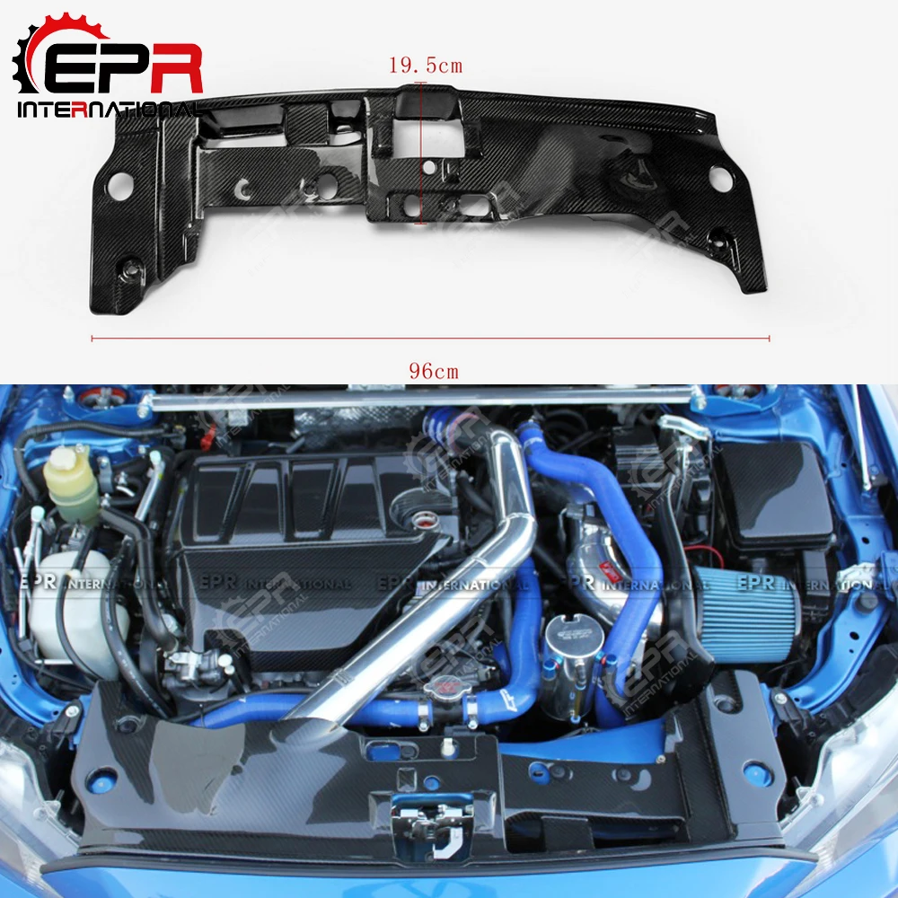Тюнинг углеродного волокна OEM охлаждающая панель для Mitsubishi Evolution EVO 10 глянцевая