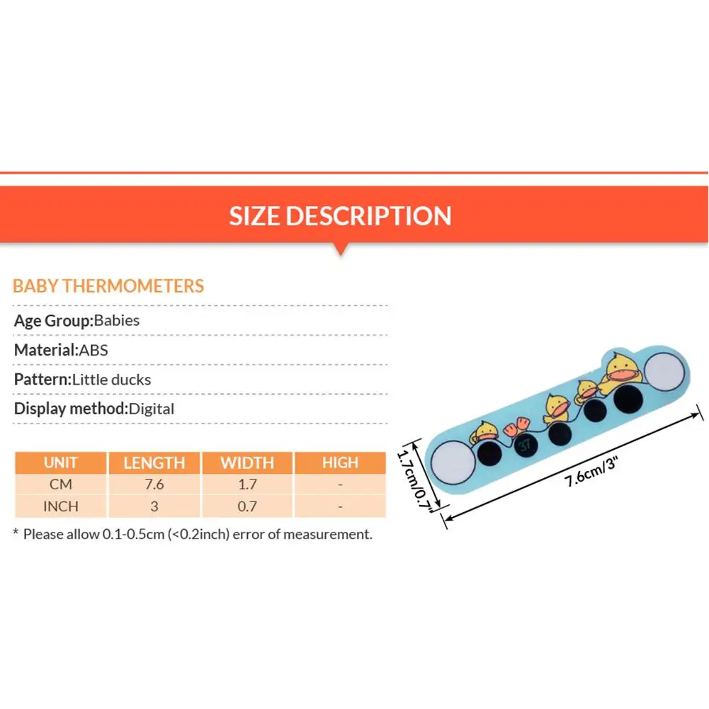 Детские Мультяшные животные лобные Термометры стикер lcd Цифровая лента Высокая температура тела Дети Уход термометр для детей - Color: A