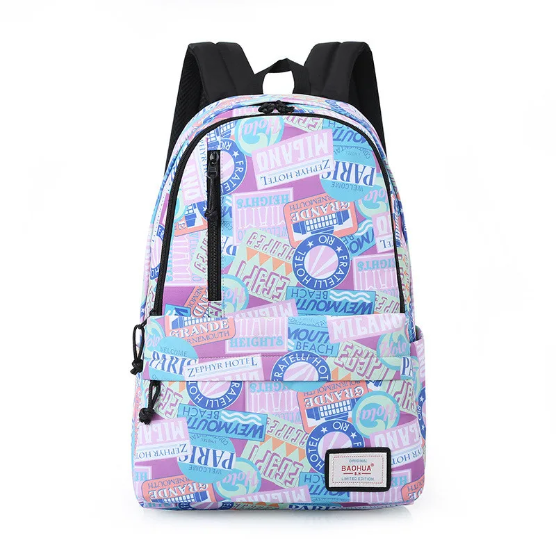 C Women Backpack School Bags Printing Backpacks For Teenagers Girls Travel Bag Rucksacks Mochila Lightweight Waterproof School Bag - Цвет: C