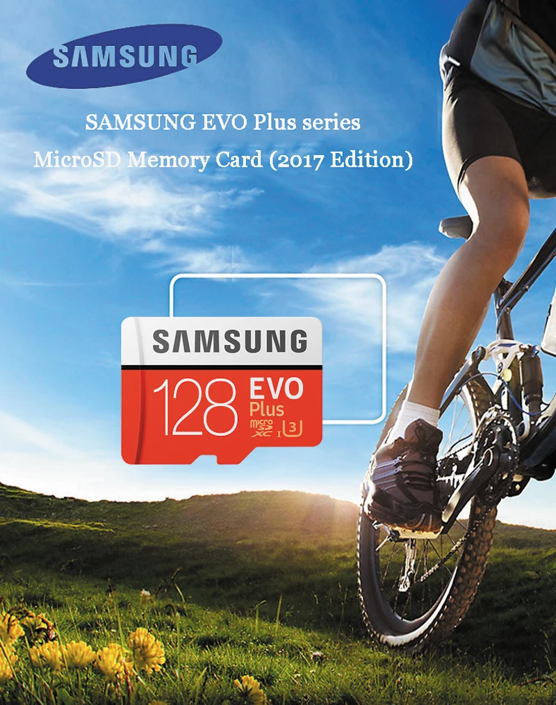 Samsung EVO Plus 128 Гб MicroSD карта 100 МБ/с. UHS-I U3 Class10 4K UltraHD SDXC TF флэш-карта памяти для видео оборудования