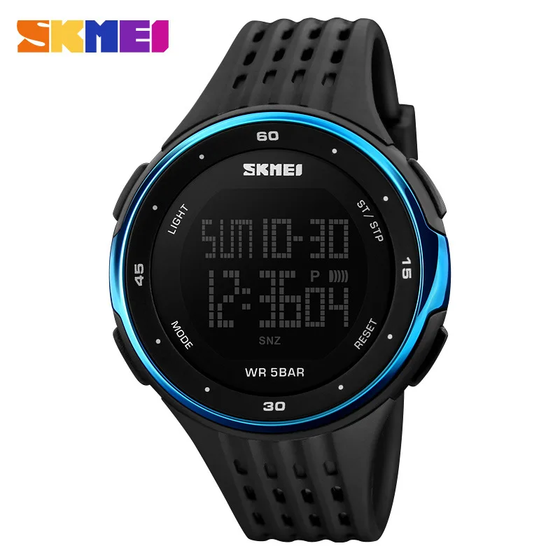 

Men's Sport Watch 50 meter Waterproof LED Sports Countdown Timer Military Watches Women's Digital Watch Relogio Masculino SKMEI