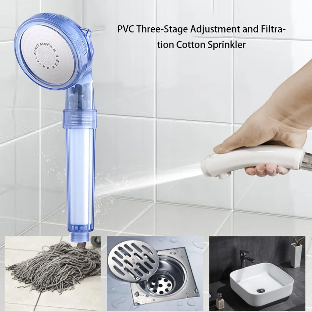 

Shower Bath Head Adjustable 3 Mode Accessories shower head Water saving hand hold rain spray bath shower Easy to Install